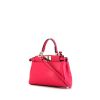 Fendi Peekaboo Mini Pocket shoulder bag in pink leather - 00pp thumbnail