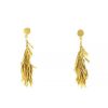 H. Stern Feathers pendants earrings in yellow gold and diamonds - 00pp thumbnail