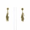 Orecchini pendenti H. Stern Feathers in oro giallo e diamanti - 360 thumbnail