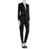 Pochette-ceinture Gucci GG Marmont en velours matelassé noir et cuir noir - Detail D1 thumbnail