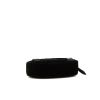 Bolsito-cinturón Gucci GG-print houndstooth cap en terciopelo acolchado negro y cuero negro - Detail D4 thumbnail