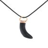 Pomellato Victoria pendant in pink gold and jet - 00pp thumbnail