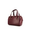 Cartier handbag in burgundy grained leather - 00pp thumbnail