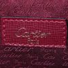 Bolso de mano Cartier en cuero granulado color burdeos - Detail D3 thumbnail