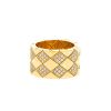Chanel Matelassé large model ring in yellow gold and diamonds - 00pp thumbnail
