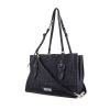 Prada Etiquette handbag in blue denim canvas - 00pp thumbnail
