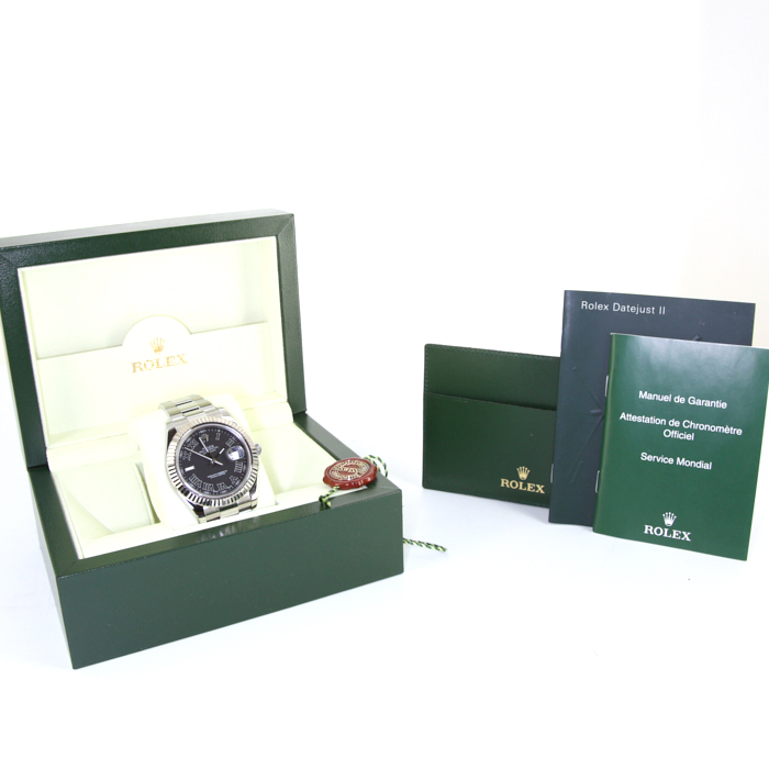 Rolex Datejust II watch in gold and stainless steel Ref:  116334 Circa  2010 - Detail D2