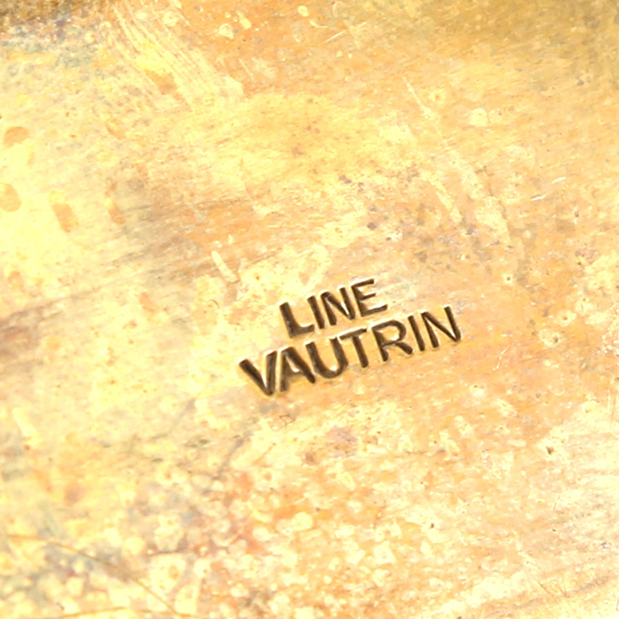 Line Vautrin, rare "Plume" (feather) gilt bronze box, from the 1940’s, signed - Detail D3