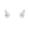 Paire de boucles d'oreilles Dior Rose Dior Bagatelle moyen modèle en or blanc et diamants - 00pp thumbnail