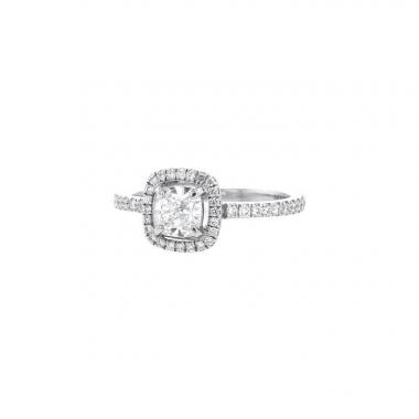 Messika M-Love solitaire ring in white gold and diamonds