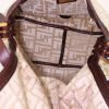 Fendi Big Mama handbag in beige monogram canvas and brown leather - Detail D2 thumbnail