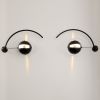 Yonel Lebovici, Unique pair of wall sconces "Eyes without face", signed, of 1981 - Detail D1 thumbnail