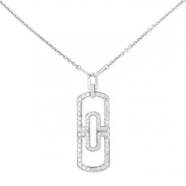 Collier Bulgari Parentesi en or blanc et diamants Collier Bulgari Parentesi en or blanc et diamants