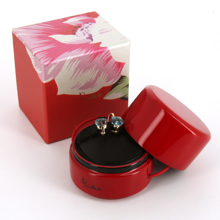 Paire de boucles d'oreilles Pomellato Nudo en or rose et topazes - Detail D2