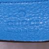 Sac cabas Gucci Soho en cuir grainé bleu - Detail D3 thumbnail