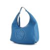 Gucci Soho handbag in Bleu Abysse grained leather - 00pp thumbnail