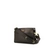 Prada shoulder bag in black leather saffiano - 00pp thumbnail