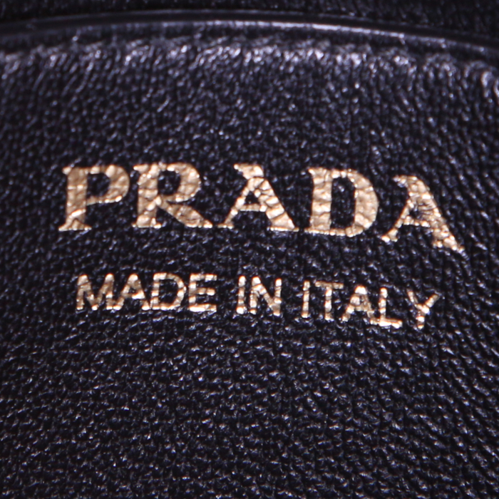 Borsa a tracolla Prada in pelle saffiano nera - Detail D3