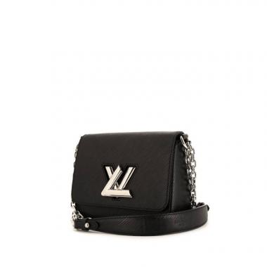 Borsa a tracolla Louis Vuitton Twist in pelle Epi nera
