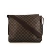 Louis Vuitton  Messenger shoulder bag  in ebene damier canvas  and brown leather - 360 thumbnail