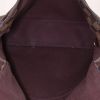Louis Vuitton  Messenger shoulder bag  in ebene damier canvas  and brown leather - Detail D2 thumbnail