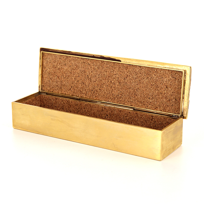 Line Vautrin, boîte "Neptune" en bronze doré, des années 1955, signée - Detail D3