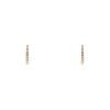 Poiray earrings in pink gold and diamonds - 00pp thumbnail