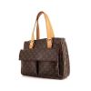 Shopping bag Louis Vuitton Multipli Cité in tela monogram marrone e pelle naturale - 00pp thumbnail