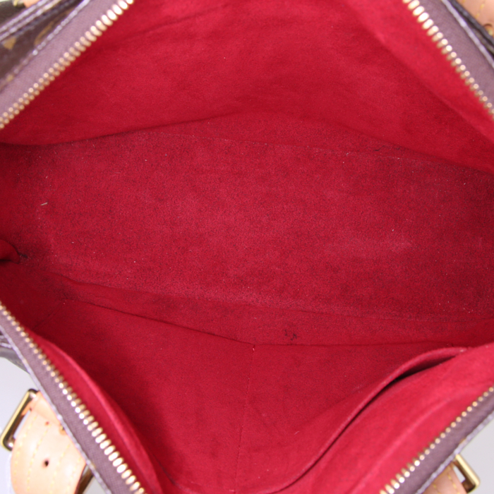 Shopping bag Louis Vuitton Multipli Cité in tela monogram marrone e pelle naturale - Detail D2