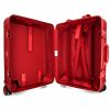 Valise rigide Rimowa Check-In Edition Limitée en aluminium bicolore rouge et blanc et plastique rouge - Detail D3 thumbnail