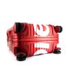Valise rigide Rimowa Check-In Edition Limitée en aluminium bicolore rouge et blanc et plastique rouge - Detail D5 thumbnail