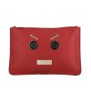 Fendi Bag Bugs pouch in red leather - 360 thumbnail