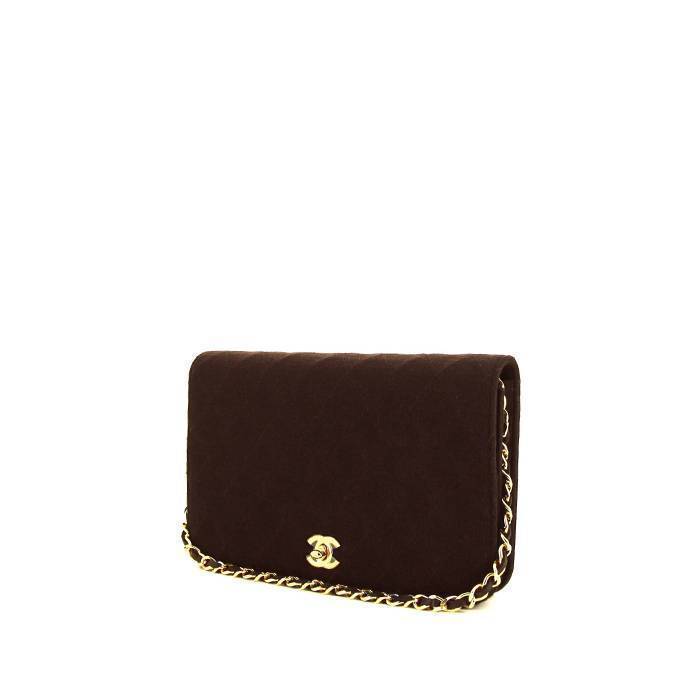 Chanel Mademoiselle Handbag in Brown Jersey