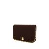 Chanel  Mademoiselle handbag  in brown jersey - 00pp thumbnail