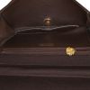 Chanel  Mademoiselle handbag  in brown jersey - Detail D2 thumbnail