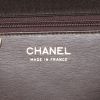 Chanel  Mademoiselle handbag  in brown jersey - Detail D3 thumbnail