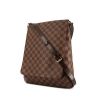 Bolso bandolera Louis Vuitton Musette en lona a cuadros revestida marrón y cuero marrón - 00pp thumbnail
