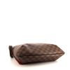 Borsa a tracolla Louis Vuitton Musette in tela cerata con motivo a scacchi marrone e pelle marrone - Detail D4 thumbnail