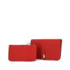 Hermes Dogon - Pocket Hand wallet in red leather taurillon clémence - 00pp thumbnail