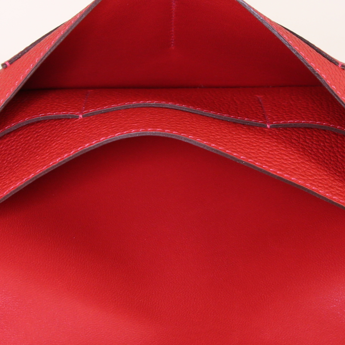 Portafogli Hermes Dogon - Pocket Hand in pelle taurillon clemence rossa - Detail D2