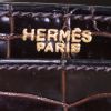 Bolso de mano Hermès Palonnier en cocodrilo marrón - Detail D3 thumbnail