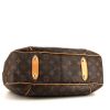 Shopping bag Louis Vuitton Galliera modello medio in tela monogram marrone e pelle naturale - Detail D4 thumbnail