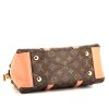 Bolso de mano Louis Vuitton Soufflot BB en lona Monogram marrón y cuero rosa - Detail D5 thumbnail