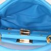Fendi Mini Peekaboo shoulder bag in blue leather - Detail D3 thumbnail