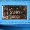 Bolso bandolera Fendi Mini Peekaboo en cuero azul - Detail D4 thumbnail