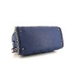 Bolso de mano Chanel Mademoiselle en cuero acolchado azul - Detail D4 thumbnail