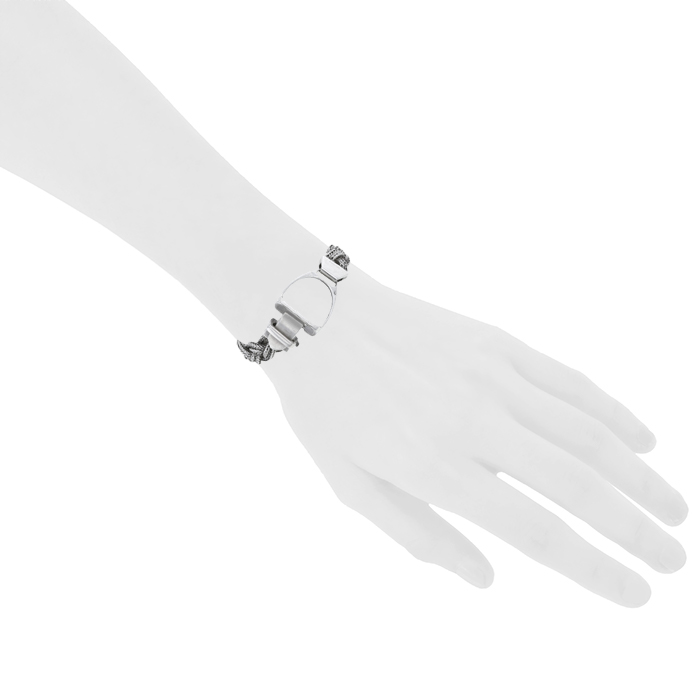 エレガントにかっこよく♪【Hermes】Etrier bracelet Palladium Etrier bracelet | Hermès USA