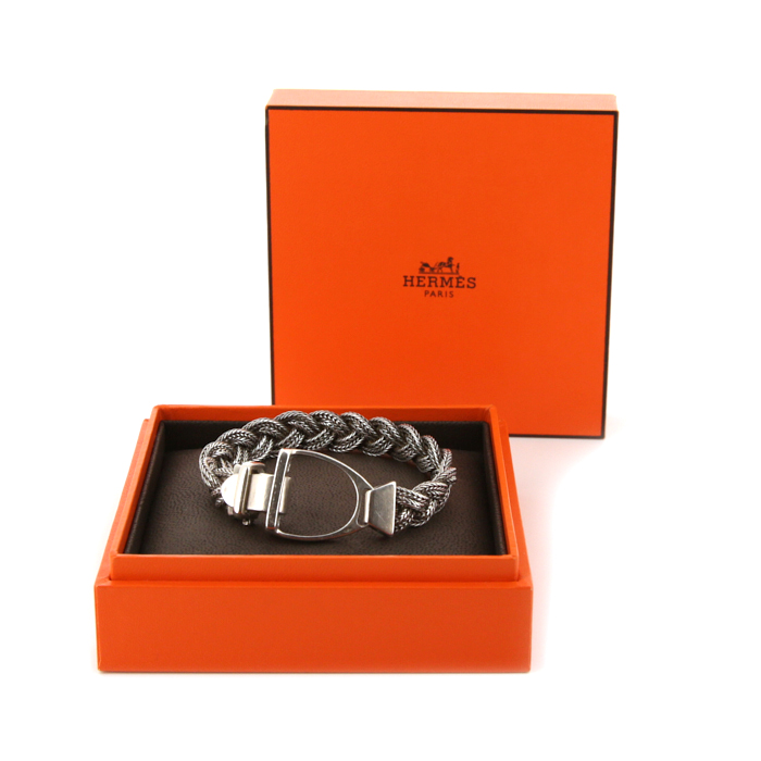 【Hermes】Etrier bracelet Palladium ◆国内発送◆ Etrier bracelet | Hermès Finland