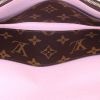 Portafogli Louis Vuitton Sarah in tela monogram marrone e pelle rosa pallido - Detail D2 thumbnail