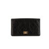 Portefeuille Chanel Chanel 2.55 - Wallet en cuir matelassé noir - 360 thumbnail